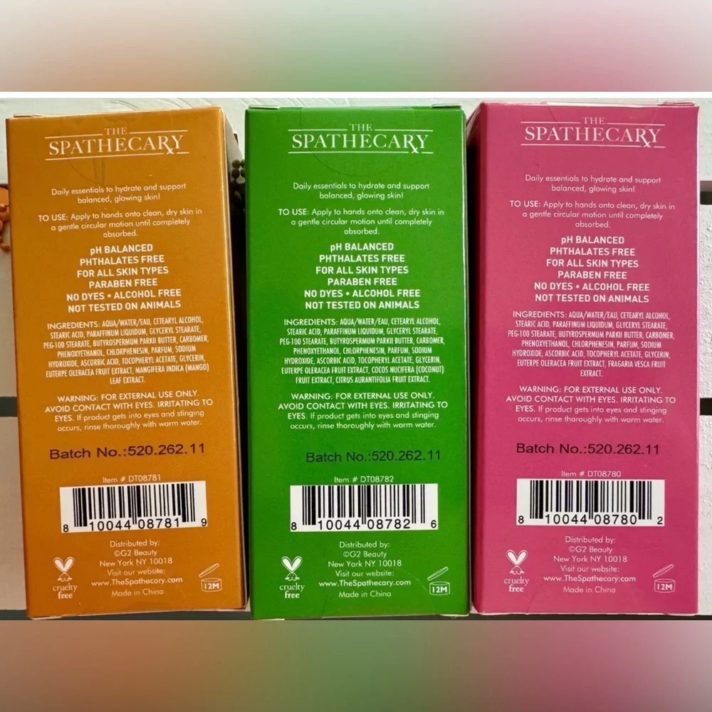 NEW lotThe Spathecary Hand Cream Trio - Strawberry, Coconut Lime, Tropical Mango - Picture 4 of 10